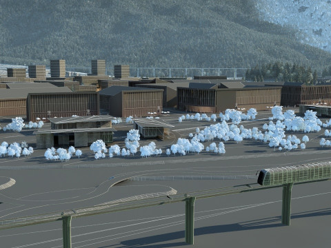 Mountain village 3D Модель