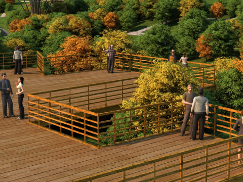 Urban park 3D Model