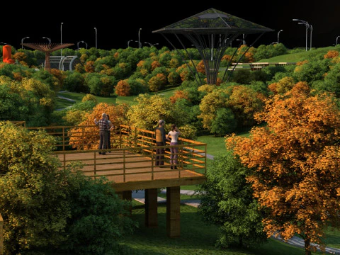 Urban park 3D Model