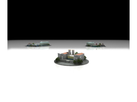 Electric power plant Modelo 3D