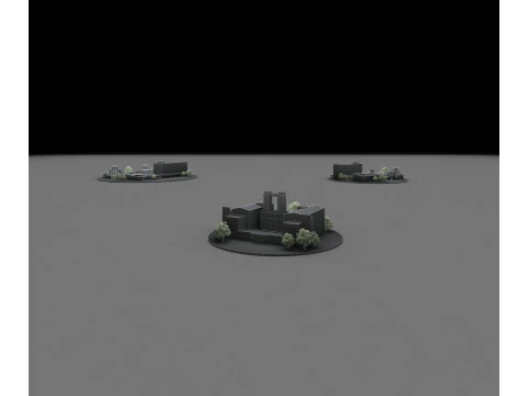 Electric power plant 3D Model