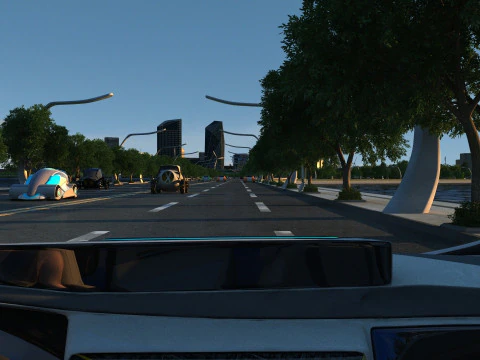 Cartoon city 3D Model