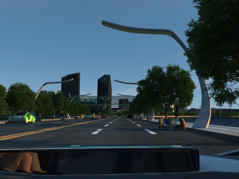 Cartoon city Modèle 3D