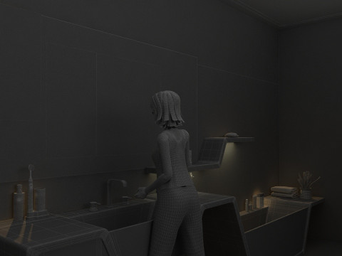 Washroom 3D 模型