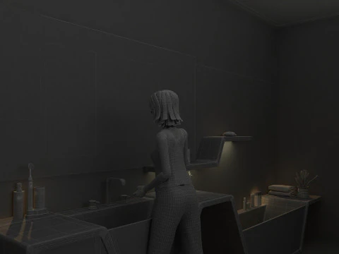 Washroom 3D Model