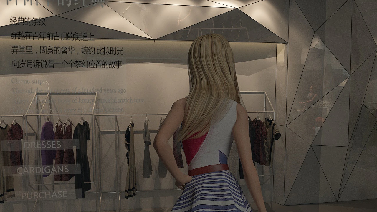 Outfit shop 3D Model .c4d .max .obj .3ds .fbx .stl .blend 