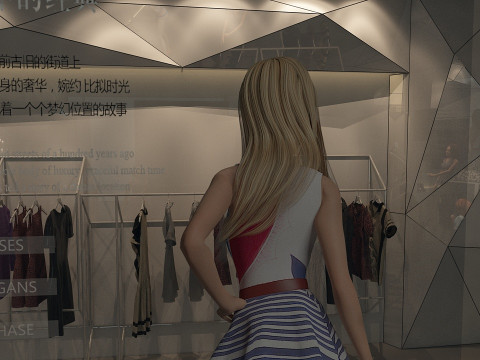 Outfit shop 3D Model