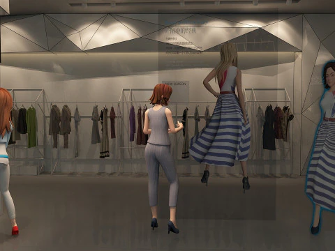 Outfit shop 3D Model