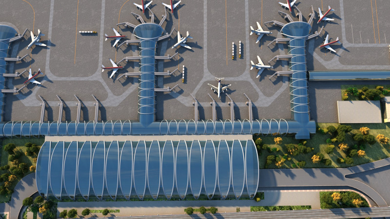 Aerodrome 3D-Modell .c4d .max .obj .3ds .fbx .stl .blend 