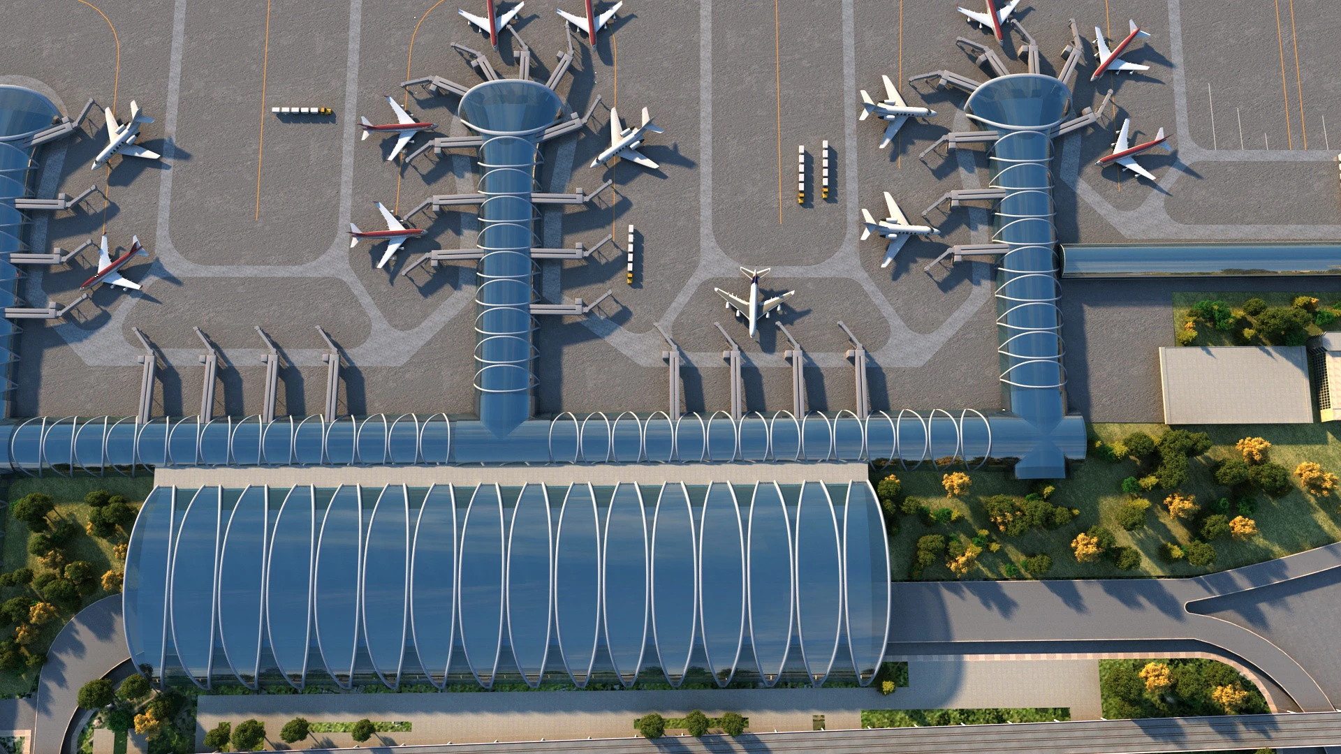 Aerodrome 3D Model .c4d .max .obj .3ds .fbx .stl .blend
