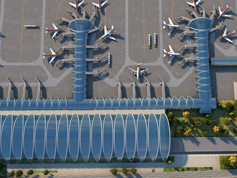 Aerodromo Modello 3D