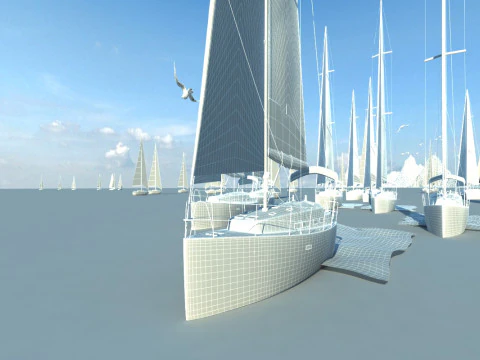 equipo de vela Modelo 3D
