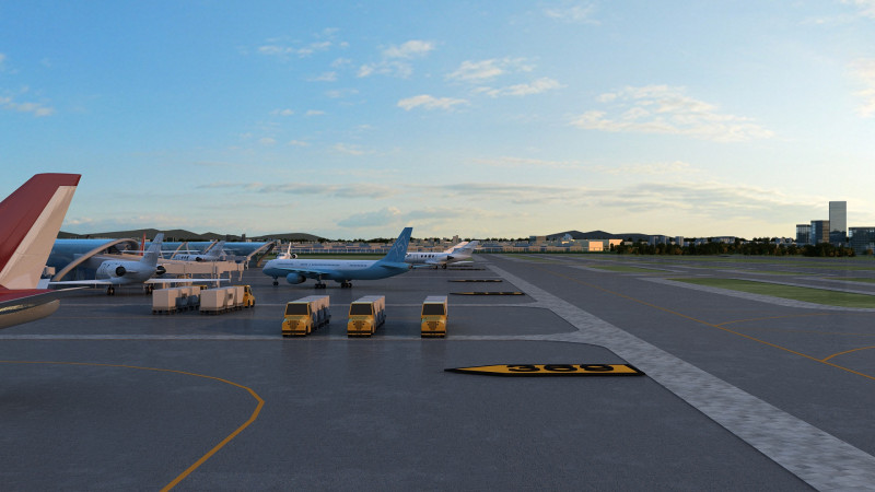 Aerodrome Modello 3D .c4d .max .obj .3ds .fbx .stl .blend