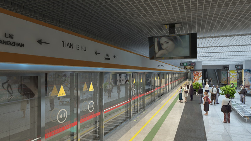 Subway 3D Model .c4d .max .obj .3ds .fbx .stl .blend