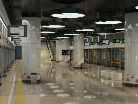 Метро 3D Модель