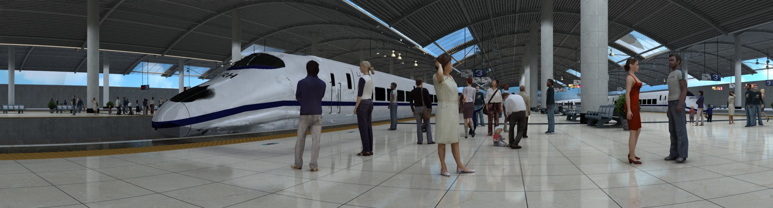 Subway 3D Model .c4d .max .obj .3ds .fbx .stl .blend 