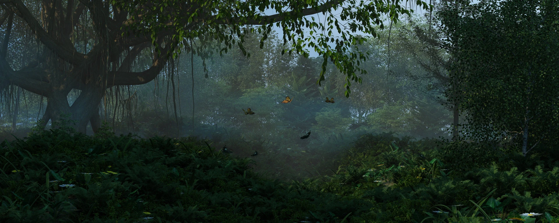 Rain forest 3D Model .c4d .max .obj .3ds .fbx .stl .blend 