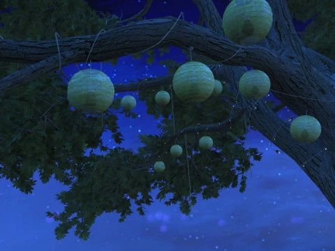 Lumi&egrave;re d'arbre Modèle 3D