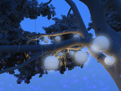 Tree light 3D Model