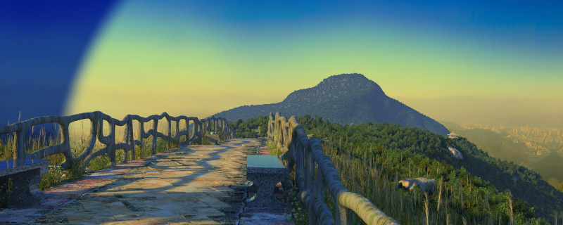 Mountain road Model 3D .c4d .max .obj .3ds .fbx .stl .blend 