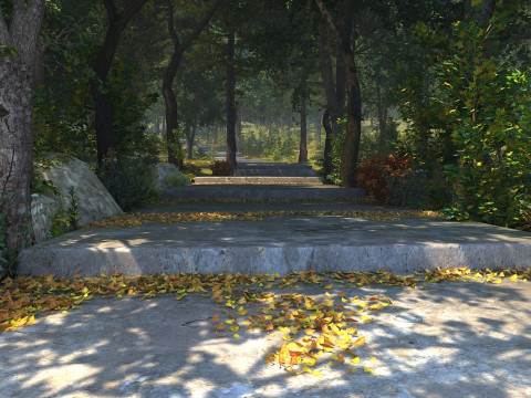 Mountain road 3D Model