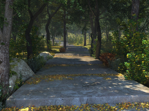 Mountain road 3D Model