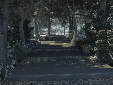 Mountain road 3D Model