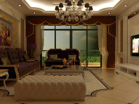 Balcony overlooking 3D Модель