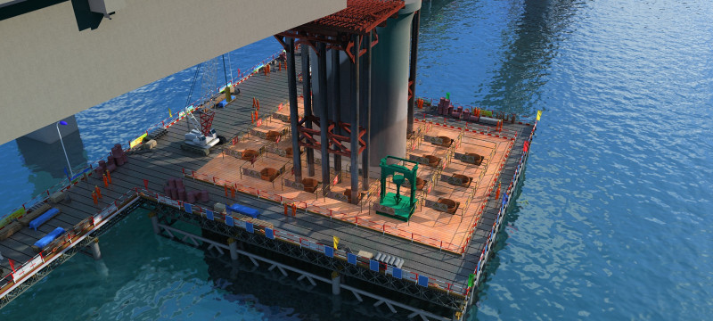 Build a bridge 3D Model .c4d .max .obj .3ds .fbx .stl .blend 