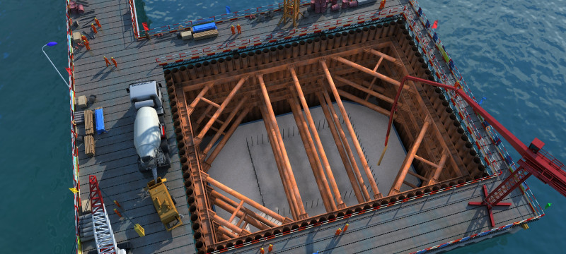 Build a bridge Model 3D .c4d .max .obj .3ds .fbx .stl .blend 