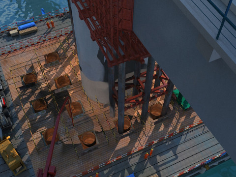 Build a bridge 3D Model