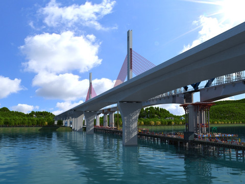 Build a bridge 3D Model