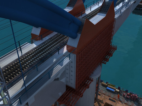 Build a bridge 3D Model