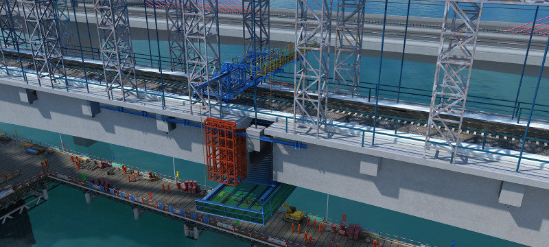 Build a bridge 3D Model .c4d .max .obj .3ds .fbx .stl .blend 