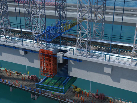 Build a bridge 3D Model