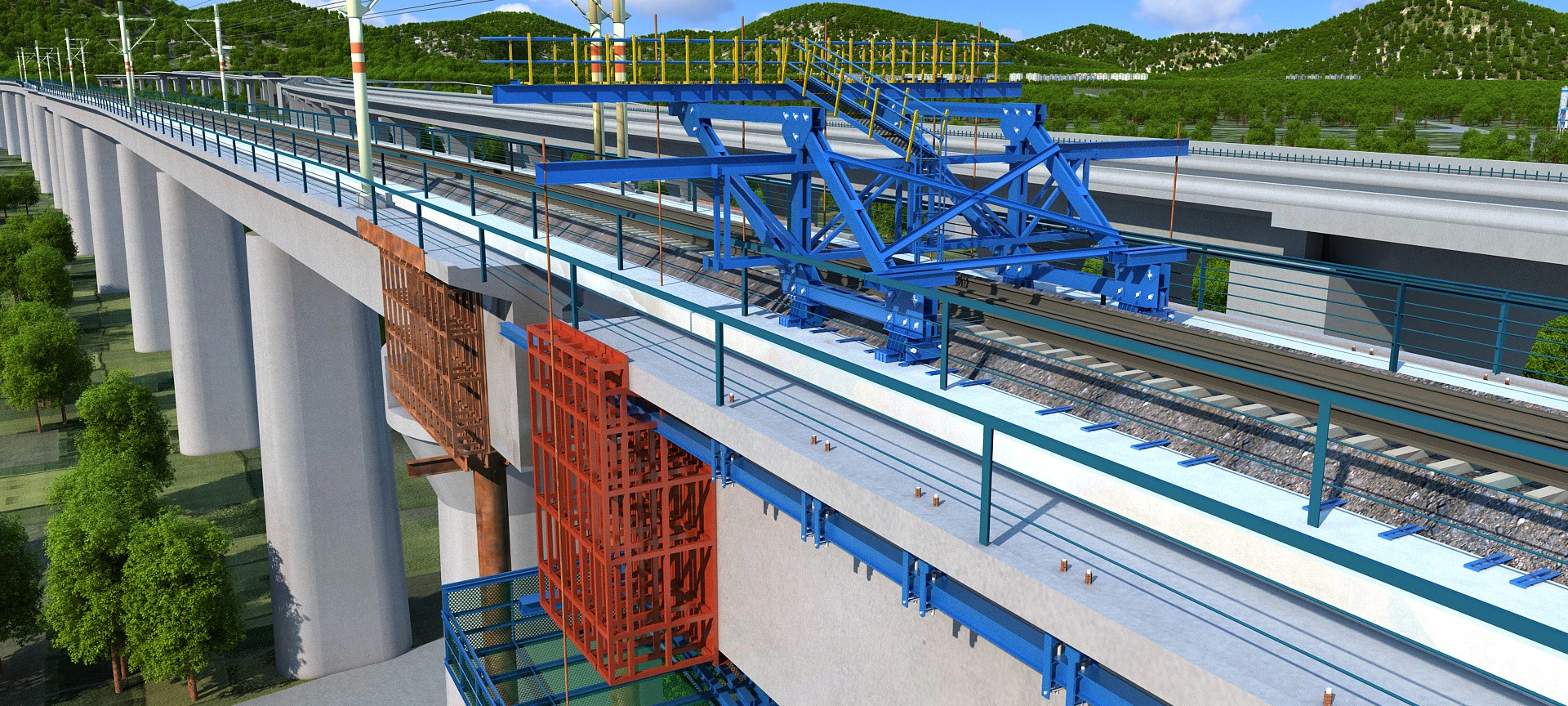 Build a bridge 3D Model .c4d .max .obj .3ds .fbx .stl .blend 