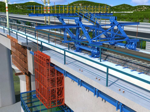 Build a bridge 3D Model