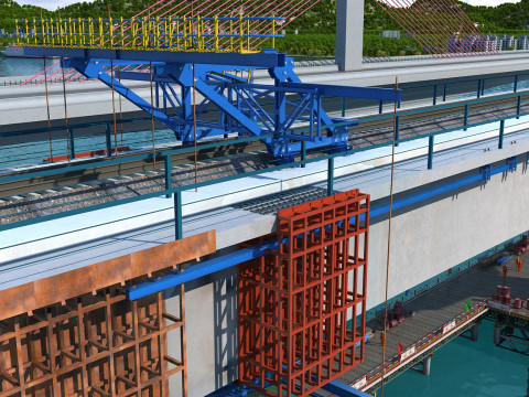 Build a bridge Model 3D