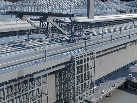 Build a bridge 3D Model