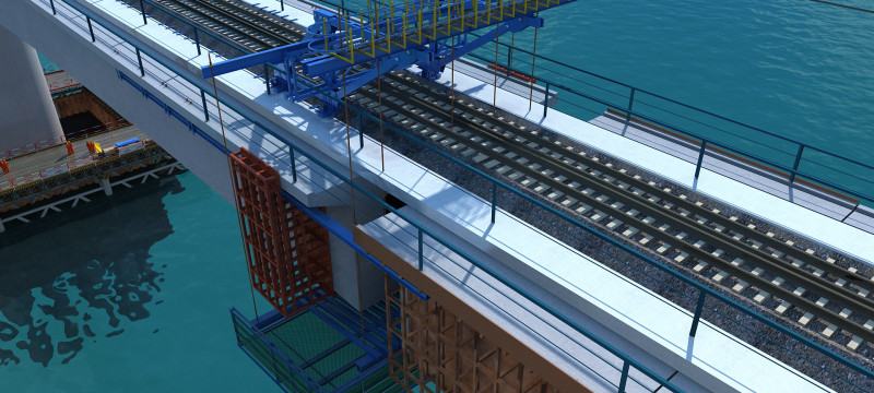 Build a bridge 3D Model .c4d .max .obj .3ds .fbx .stl .blend 