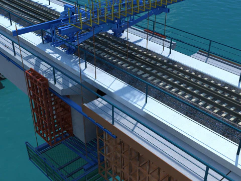 다리를 건설하세요 3D 모델