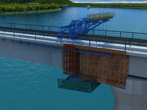 Build a bridge 3D Model