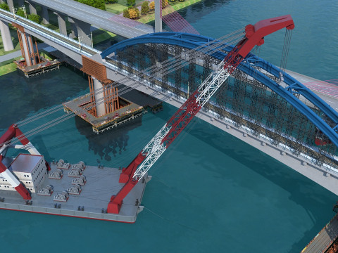 Build a bridge 3Dモデル