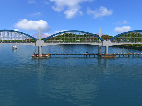 Build a bridge Modello 3D