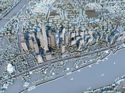 Urban architecture 3D Model