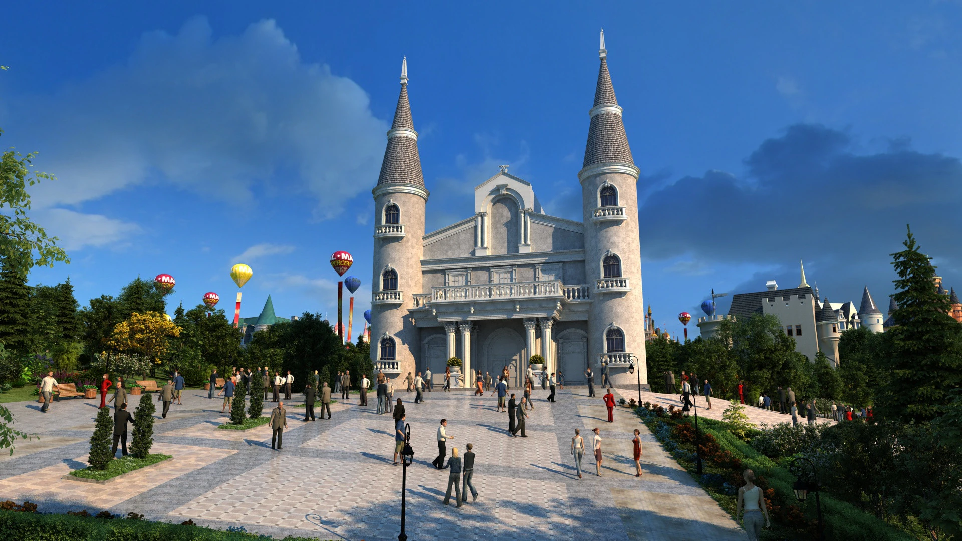 Cidade pequena Modelo 3D .c4d .max .obj .3ds .fbx .stl .blend