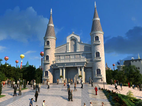 Cidade pequena Modelo 3D
