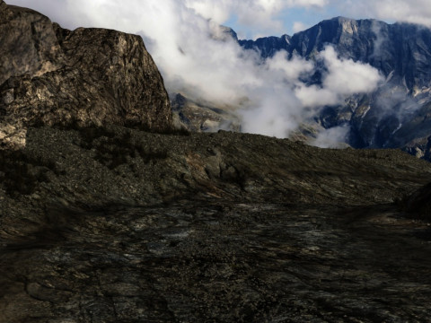 Mountain road 3Dモデル