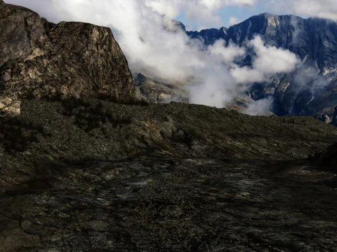 Estrada de montanha Modelo 3D