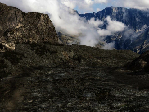 Mountain road 3D Model